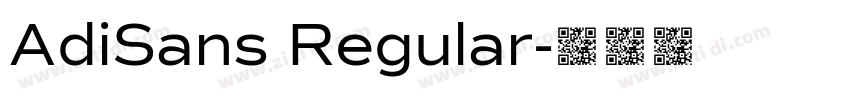 AdiSans Regular字体转换